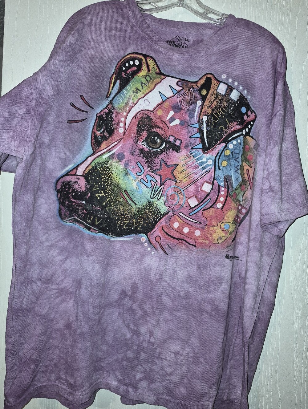 The Mountain Purple Tie-Dye Multicolor Dog Art Tee